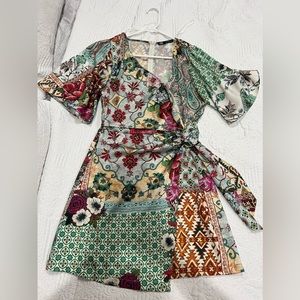 Zara printed wrap front floral